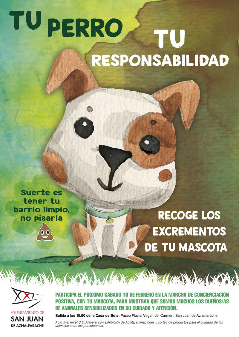 Una marcha canina concienciará a ciudadanía sobre la limpieza de heces de animales